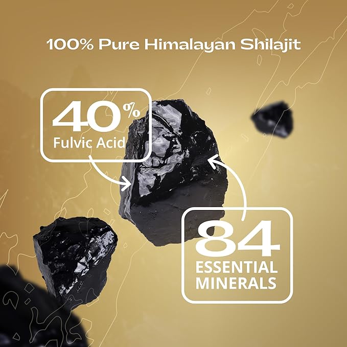 Colombian Coffee with Shilajit – Medium Roast Organic Ground Coffee Energy &amp Immunity Boost 250mg Himalayan Shilajit per Serving 16 Servings