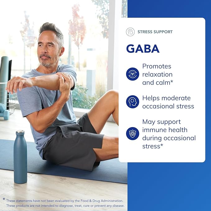 Pure Encapsulations GABA - Supplement to Support Relaxation &amp Moderation of Occasional Stress - with Premium GABA Amino Acids - 60 Capsules