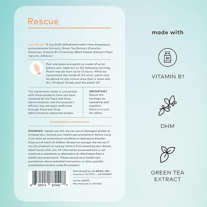 The Good Patch Complete Plant-Powered Patches – B12 for Energy Dream for Sleep Rescue for Recovery Cycle for Balance Relief for Comfort (20 Patches)