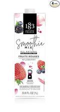 1883 Maison Routin Wildberry Smoothie Mix No-Sugar-Added Shelf Stable 100% Juice Vegan Gluten-Free 4 Pack 1 Liter
