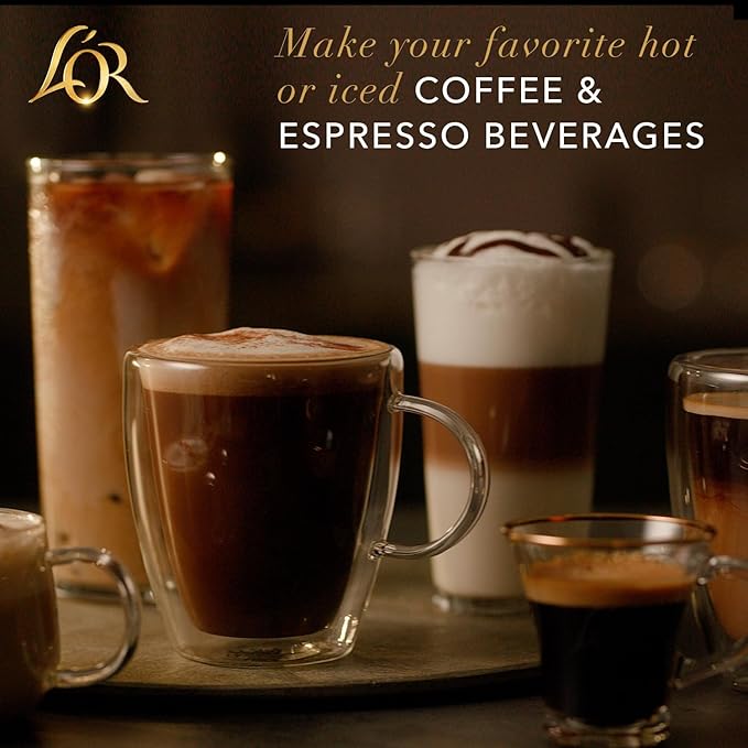 L'OR Espresso Capsules 50 Count Variety Pack Single-Serve Aluminum Coffee Capsules Compatible with the L'OR BARISTA System &amp *Nespresso Original Machines
