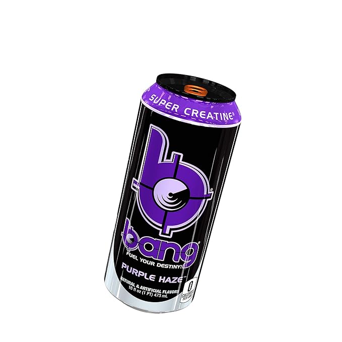 Bang Energy Purple Haze Sugar-Free Energy Drink 16-Ounce | Pack of 12