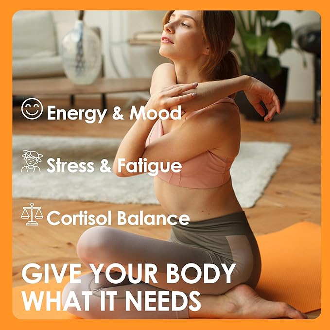 Cortisol Drink Powder - Natural Cortisol Supplements for Ashwagandha L-Theanine Turmeric Root Black Pepper Extract Relaxation Focus Mental Clarity