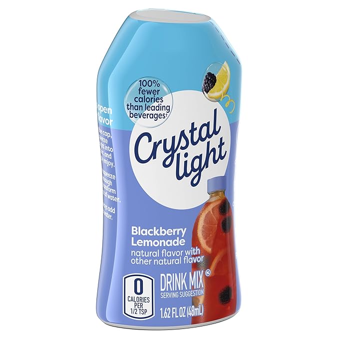 Crystal Light Liquid Blackberry Lemonade Water Enhancer 1.62 OZ (Pack of 12)