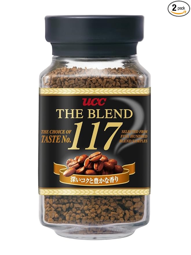 Pack of 2 - UCC Japan #1 Coffee The Blend 117 Instant Coffee | 90 Gram