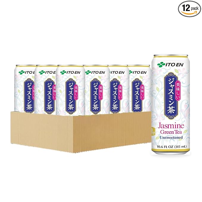 Ito En Jasmine Green Tea Unsweetened 10.6 Ounce (Pack of 12)