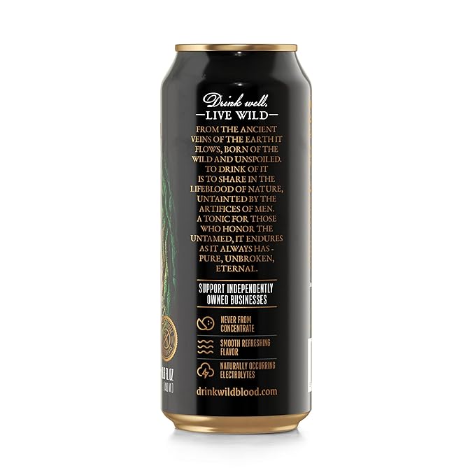 Wild Blood: Premium Coconut Water - Natural Electrolyte and Energy Drink | 16.6 fl oz (Pack of 12)