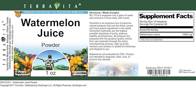 Watermelon Juice Powder (1 oz ZIN: 521611) - 3 Pack