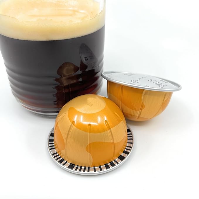 Golden Caramel Coffee Pods Coffee &amp Espresso Capsules Pods Brews 230ml / 7.77 Ounce- 10 pods Pack of 1 (10 Golden Caramel)