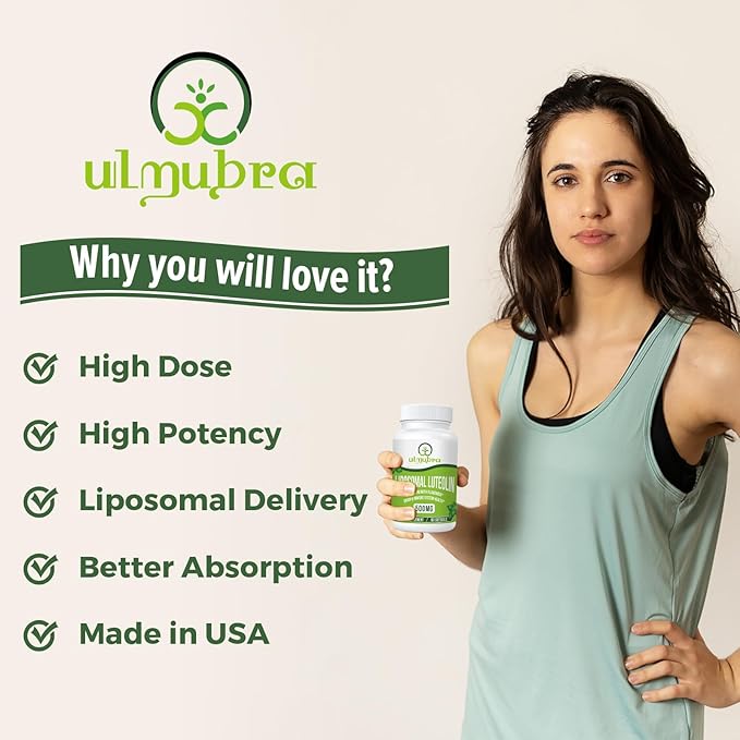 Liposomal Luteolin 500MG Maximum Absorption Potent Flavonoid 120 Softgels Luteolin Supplement Non-GMO Gluten Free