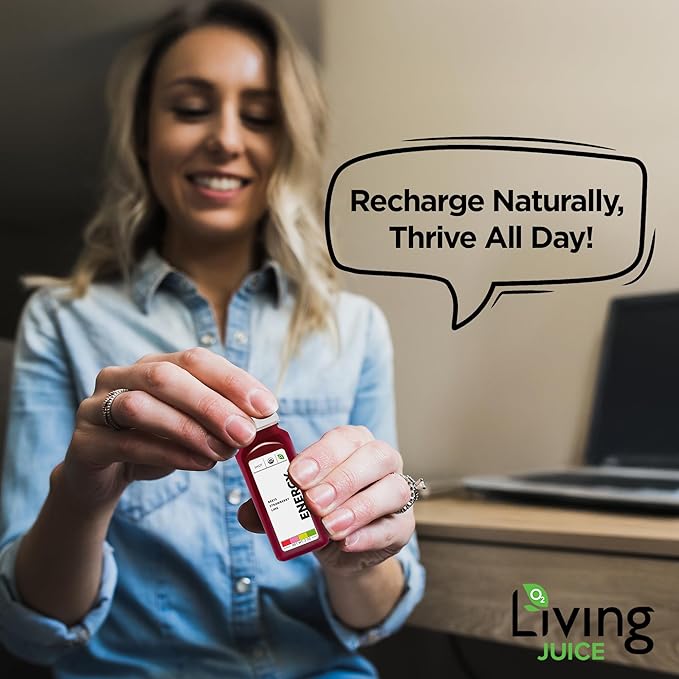 O2 Living Energy+ Organic Cold Pressed Juice Shots | Apple Strawberry Lime and Beet Juice for Active Lifestyle | 25 Calories | No Added Sugar or Water | Natural Sweetness | Non-GMO | 2 oz 12-Pack
