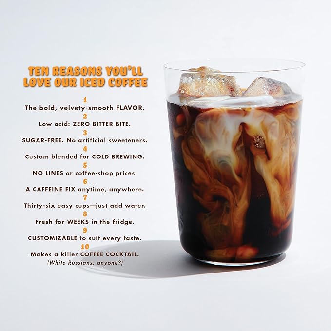 GRADY’S COLD BREW French Vanilla 100% Arabica Ground Coffee &amp Chicory Pouches 12 Bundles of 4 Easy-to-Brew Bean Bags Makes 144 drinks