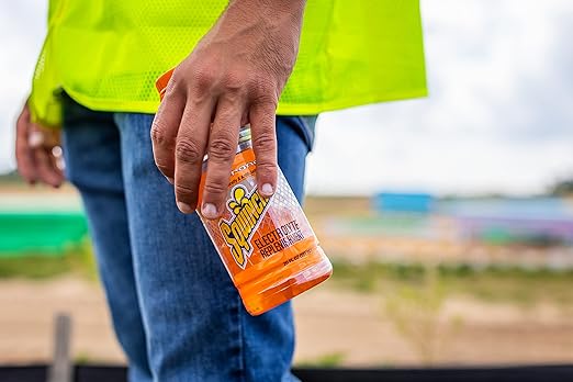 Sqwincher Activity Drink Bottles | Orange Flavored | Low Calorie | Low Sodium | Ready-To-Drink| Electrolyte Replenishment Hydration Drink | 20 oz (Case of 24)