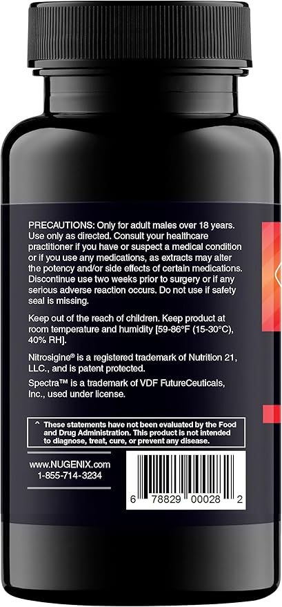 Nugenix Perform Nitric Oxide and Vitality Booster for Men - 63ct