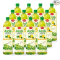 ALEO 1.5L x 12 Premium Green tea and Lemon Aloe Vera Drink - Natural No Preservatives No Artificial Colors Superior Taste Award 2025