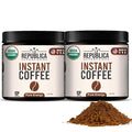 La Republica organic Instant Coffee 2 Pack (35 Servings) Medium Roast Toasted Caramel Notes fair Trade Arabica USA Made (70 Servings)