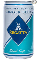 Ginger Beer Regatta Craft Mixers Premium Ginger Beer All-Natural Ingredients Non-GMO 7.5oz Case of 24 Sleek Cans