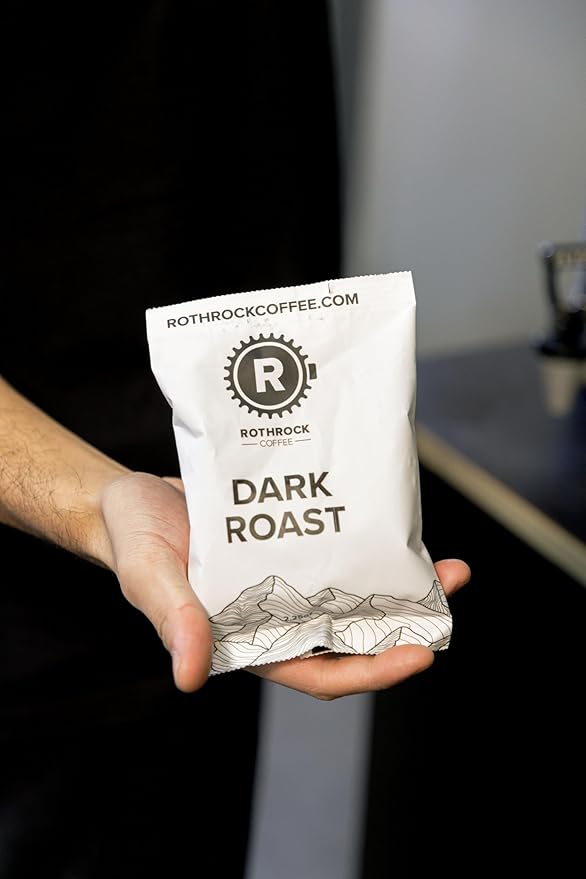 Rothrock Coffee - Dark Roast - Pre-Ground Fractional Coffee - 2.25 Ounce 36 Count