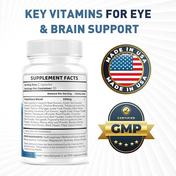 (3 Pack) Optivell Eye Capsules - Official Optivell Advanced Premium Vision Support Pills - Maximum Strength Natural Vitamins for Overall Health &amp Wellness Reviews 180 Capsules for 3 Months
