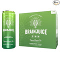 BrainJuice Brain Health Support Drink for Energy &amp Focus Vitamin C B5 B6 &amp B12 L Theanine Alpha GPC &amp Natural Caffeine from Green Tea Vegan Gluten Free Tisara Classic Tea 12 Oz Ca