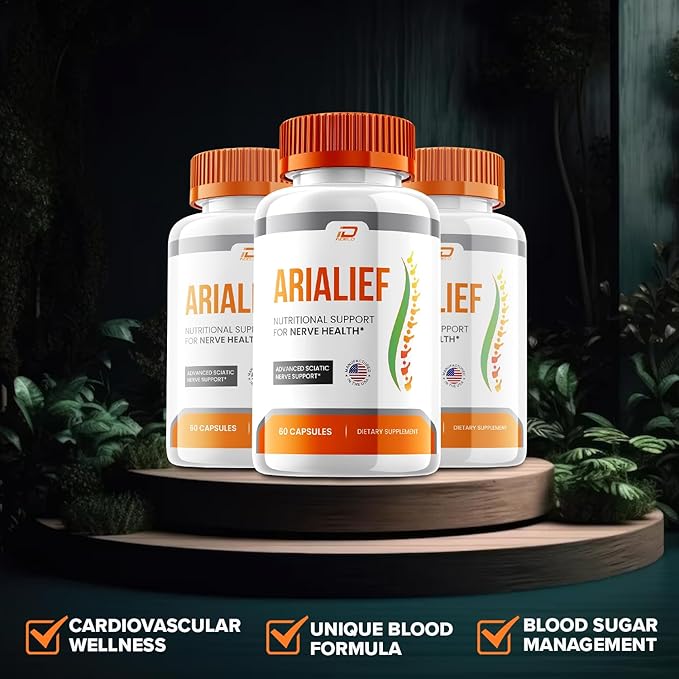 Arialief Capsules Arialief Advanced Supplement All Natural Formula to Maintain Healthy Levels Maximum Strength Daily Formula Arialif Capsules Reviews (3 Pack - 180 Capsules)