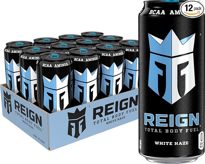 Reign Total Body Fuel White Haze Fitness &amp Performance Drink 16 Fl Oz | Pack of 12