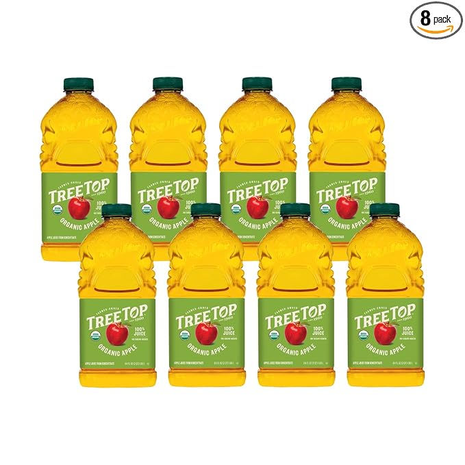 Tree Top Organic Apple Juice 64 Fl Oz (Pack of 8)