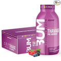 RAW Ready to Drink Pre-Workout Drink - BUM Thavage RTD Preworkout Shakes - Energy Supplement Drinks with Beta Alanine L-Citrulline &amp Caffeine - Zero Sugar (12 Pack Berry Blast)