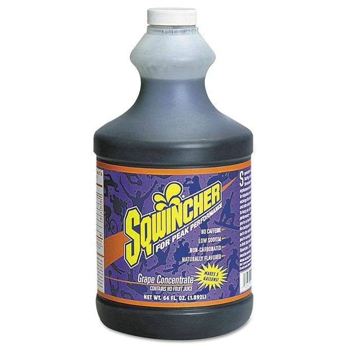 Sqwincher Corporation 64 Ounce Grape Flavor Liquid Concentrate Bottle Electrolyte Drink (030322-GR)