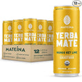 Mateina Yerba Mate Zero Sugar Energy Drink – 120mg Natural Caffeine – Organic Non-GMO Non-Carbonated – Dr. Andrew Huberman Recommended – (12 fl oz Cans 12 Pack) Mango Key Lime