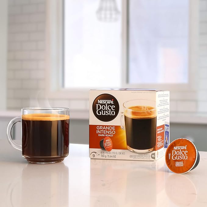 NESCAFÃƒâ€° Dolce Gusto Coffee Capsules Grande Intenso 48 Single Serve Pods (Makes 48 Cups) 16 Count (Pack of 3)