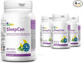 SleepCan Capsules 5mg Melatonin with Phosphatidylserine and L-Theanine 4 Packs of 90 Sleep-Wake Cycle Support Supplements Serving Size: 1 Capsule Once Daily