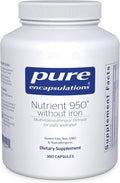 Pure Encapsulations Nutrient 950 Without Iron | Supplement to Support Cardiovascular Immune and Cellular Health Bones Hormone Metabolism and Carbohydrate Utilization* | 360 Capsules