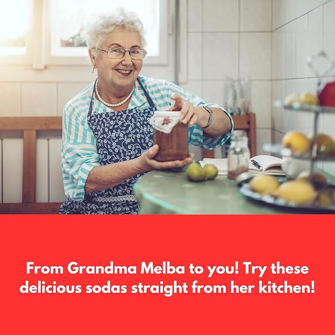 Generic Melba's Fixins Soda | 6 Pack of Unique Pie Flavored Soda Pop with Real Cane Sugar | 12 oz Glass Bottles in a Mixed 6 Pack Sampler with Crazy Soda Pop Bottle Opener