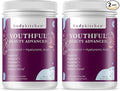 Body Kitchen Youthful Beauty Advanced Collagen Peptides Powder for Beautiful Hair Skin Nails Resveratrol and Hyaluronic Acid for Anti-Aging &amp Antioxidant Support Grass Fed (Pack of 2)