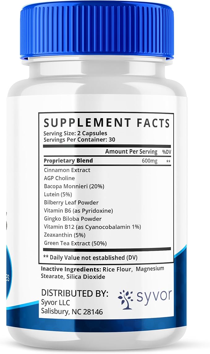 (5 Pack) Memo Genesis Capsules Official Memogenesis Brain Health Support Pills with All Natural Ingredients Advanced Brain Energy Supplement with Max Strength Vitamins for Women &amp Men (300 Capsu