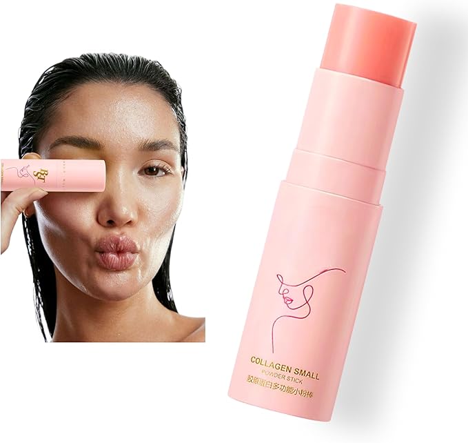 Compact Collagen Powder Stick – Firming &amp Rejuvenating Skincare Solution for Radiant Complexion – Nourishes Hydrates Smooths Wrinkles &amp Promotes Skin Vitality