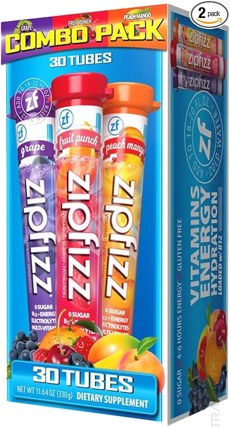 Zipfizz Healthy Energy Drink Mix Variety SP 2 Pack ( 30 Count Each )