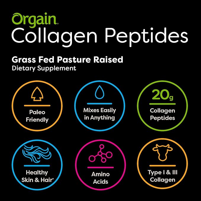 Orgain Hydrolyzed Collagen Powder Organic Nutritional Protein Shake (Packaging May Vary)