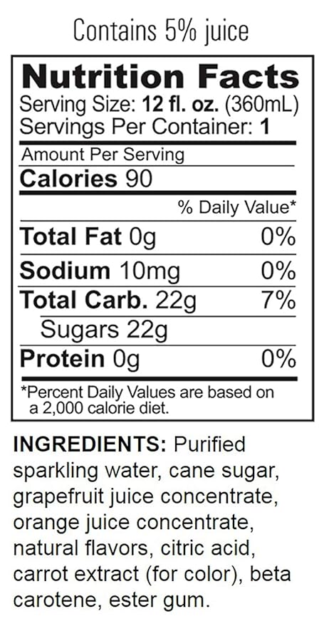 GuS Soda - Star Ruby Grapefruit - 12 oz (6 Glass Bottles)