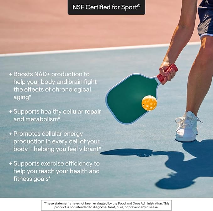 THORNE - NiaCel 400 - NAD Supplement - Nicotinamide Riboside - Supports Healthy Aging Cellular Energy Production &amp Sleep-Wake Cycle* - NSF Certified for Sport &amp Vegan - Gluten-Free - 60 Capsu