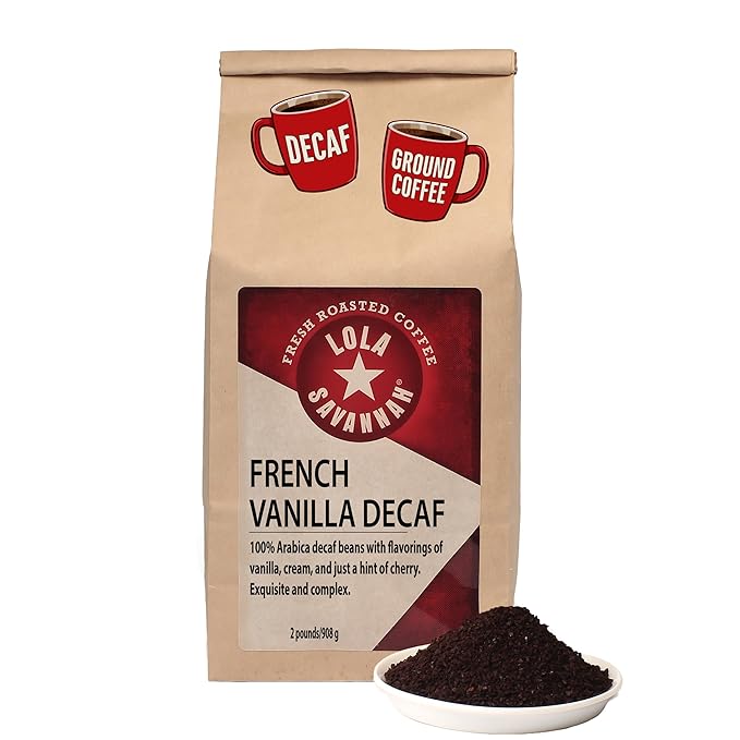 Lola Savannah French Vanilla Ground Decaf Coffee 2lb