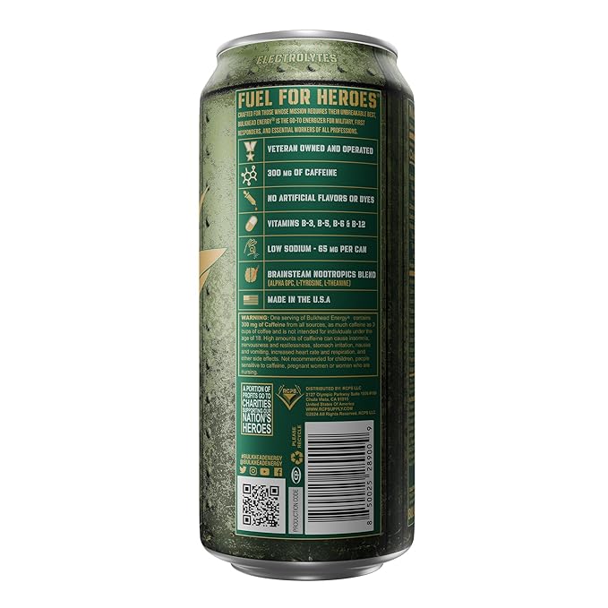 Liberty Call Citrus Energy Drink (12 Pack) - Energetic Natural Citrus Nootropic Drink - Zero Sugar Energy Drinks w/ 300mg Caffeine &amp Vitamins - Power Drinks for First Responders Athletes Veteran