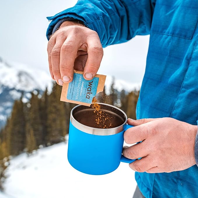 Waka — Instant Coffee Origin Explorer 2-Box Combo — 100% Arabica Freeze Dried Beans — Single-Serve Decaf Colombian &amp Caffeinated Colombian Boxes