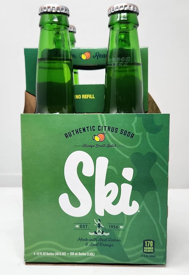Ski Lemon Orange Citrus Soda 4pk 12oz Bottles
