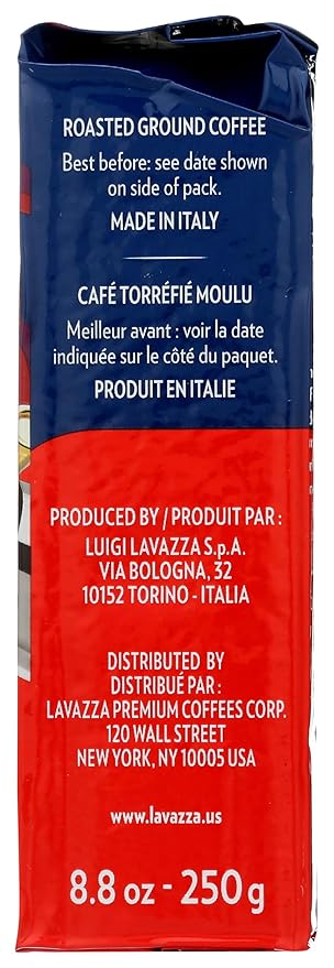 Lavazza Crema e Gusto Ground Coffee Italian  8.8-Ounce Bricks ( (pack of 8) Lavazza-vx