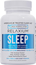 Relaxium Sleep Aid for Adults Melatonin 5mg with Magnesium Glycinate Sleep-Promoting Valerest &amp Ashwagandha Non-Habit Forming Sleep Supplement 60 Capsules 30-Day Supply