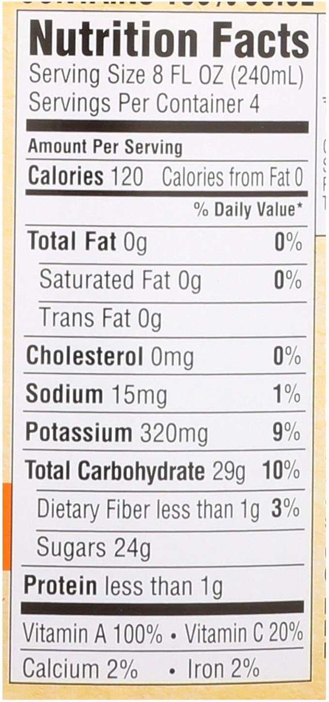 Santa Cruz Organic Orange Mango Juice 32 Ounce - 12 per case.
