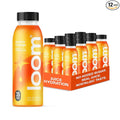 Aurora Orange Juice Drinks by Loom Low Sugar Juice Real Fruit No Added Sugar Healthy Hydration 30 Calories Non-GMO 12 oz bottles 12 pack