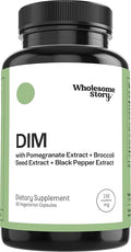 DIM Supplement Women | DIM SGS | Pomegranate Broccoli and Black Pepper Blend | Estrogen &amp Hormone Balance for Women | Cell and Tissue Health | 60-Day Supply | Clean Label Project Certified